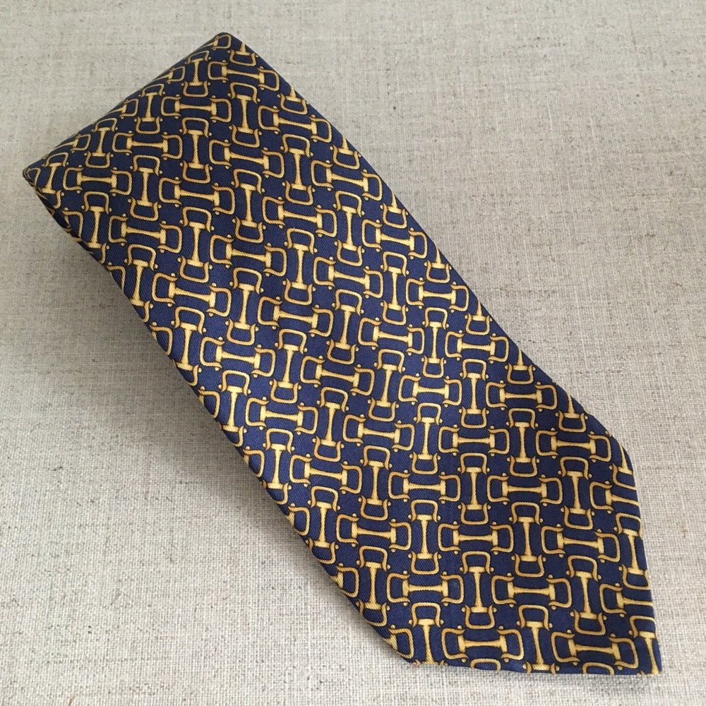 Richel Horsebit Pattern Silk Tie
